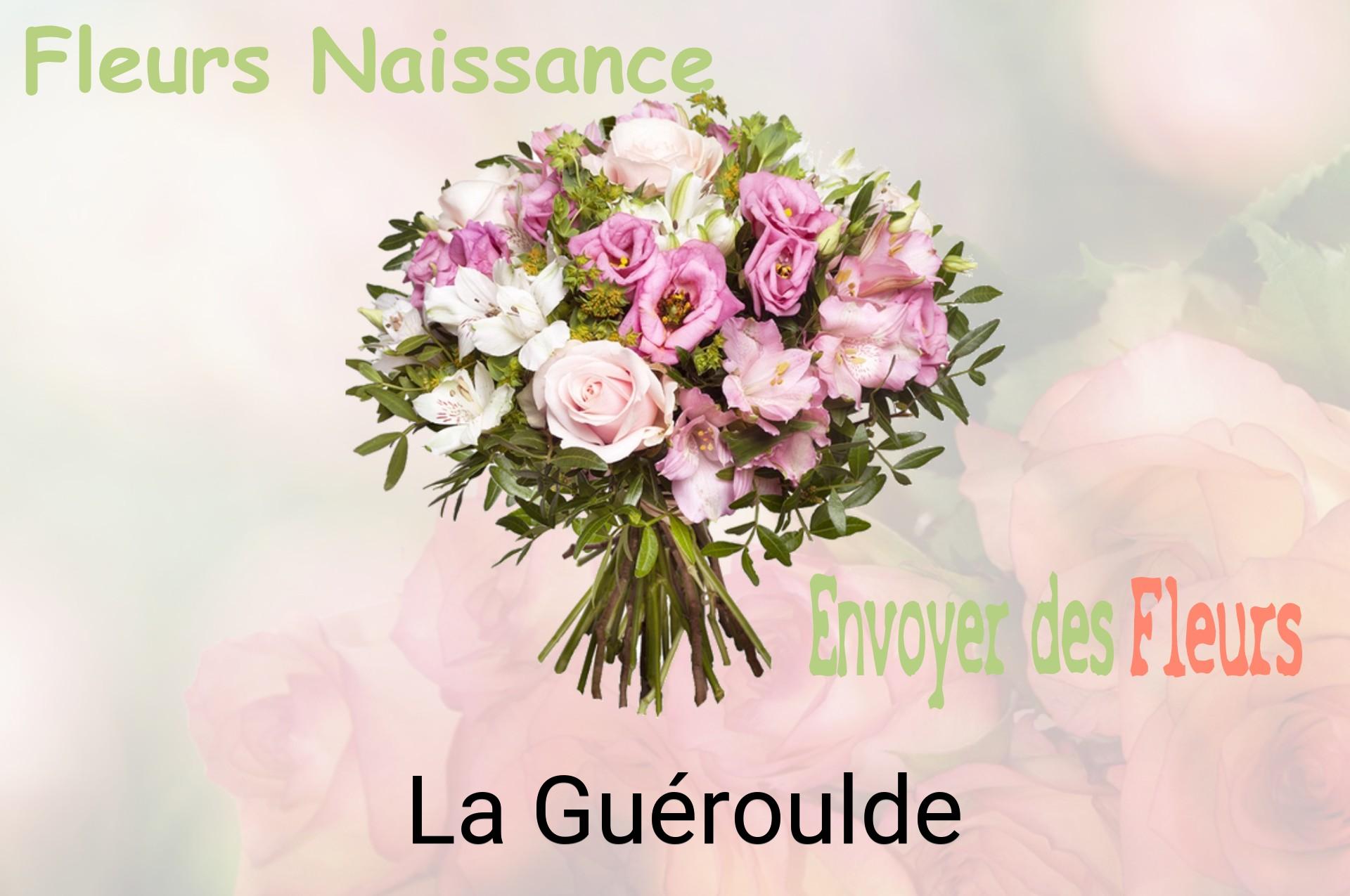 Bouquet de fleurs de naissance livré à La Guéroulde